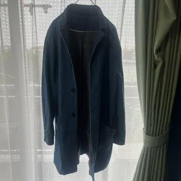 데님 롱 자켓