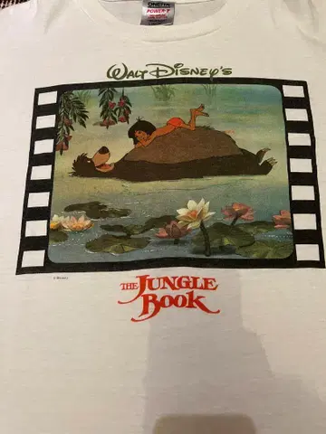 90s 디즈니 필름 셔츠 정글북 L