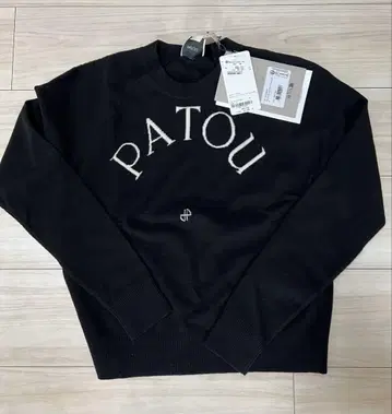 PATOU 블랙 니트 스웨터 M