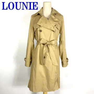 LOUNIE 루니 벨트 포함 트렌치코트 베이지 38 C8689