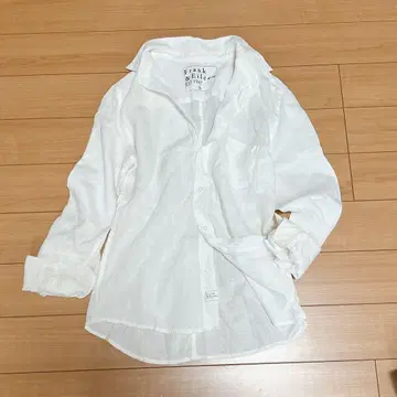 [인기 스테디셀러] 프랭크 아이린 린넨 100% 화이트 긴팔 셔츠