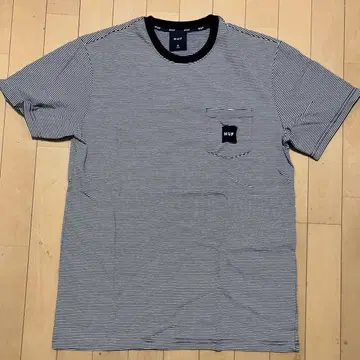 HUF 스트라이프 티셔츠 포켓 부착