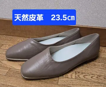 [ 23.5cm ] 천연 가죽 플랫슈즈