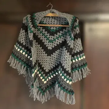 핸드메이드 숄 손뜨개질