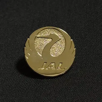 [1개 한정] JAL 일본항공 쓰루마루 핀 배지 골드