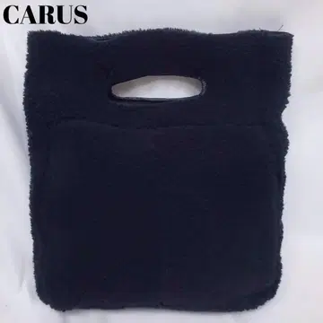새상품급 plage CARUS 카루스 리얼 무스탕 핸드 토트백 블랙