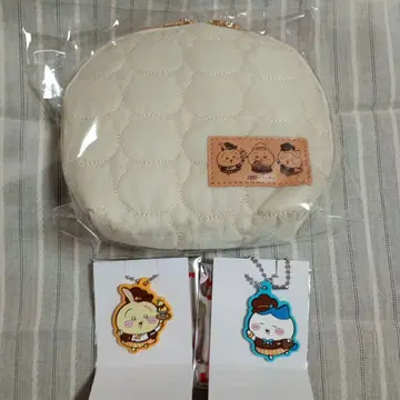 치이카와 코스 파우치 러버 키링 토끼 하치와레