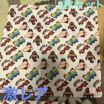 레트로 레어 후지코 후지오 파라솔 헨베에 손수건 올 패턴 2장 세트