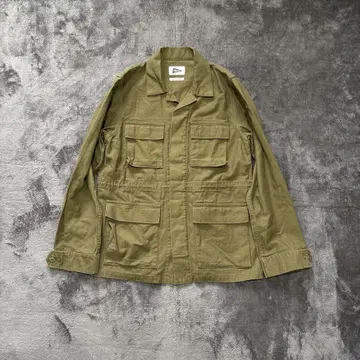 [ 새상품급 ] Pilgrim Surf+Supply 밀리터리 자켓 카키