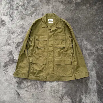 Pilgrim Surf+Supply 밀리터리 자켓 카키