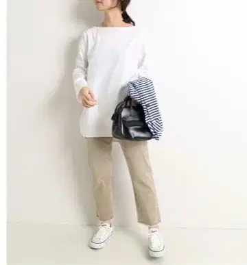 이에나 라운드 테일 롱 TEE SLOBE IENA 라운드 테일 롱