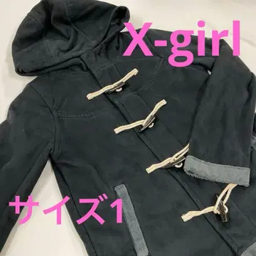 X-girl 더플 코트 블랙 사이즈 1 #2834