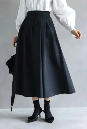 아메노치하레 비막이 스커트 블랙 M 사이즈
