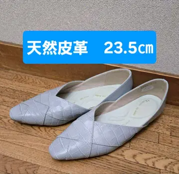 [ 새상품급 23.5cm ] 아카쿠라 플랫슈즈(스카이블루)