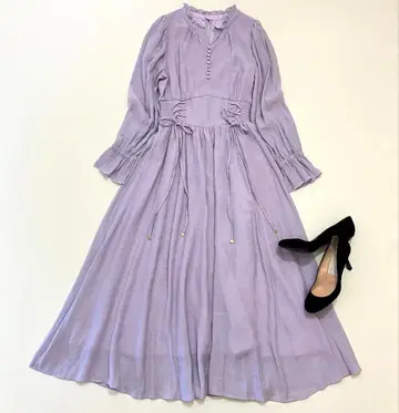 Noela 미사용품 양류 쉬폰 롱 원피스