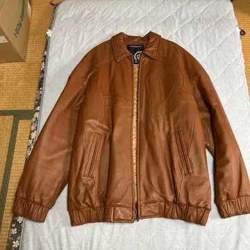 Rocawear 가죽 자켓 XL 브라운