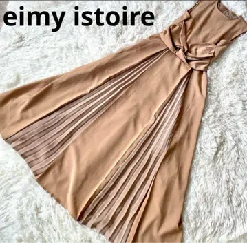 [새상품급] eimy istoire 포인트 플리츠 프론트 노트 원피스