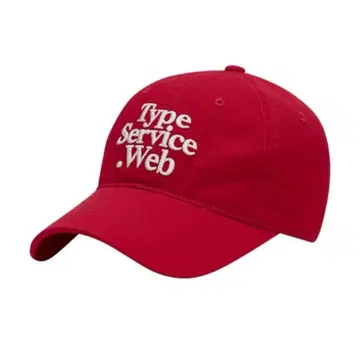 TYPESERVICE Type Service Web Cap 레드 빨간색
