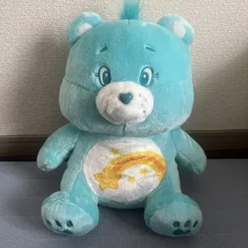 케어베어 스카이블루 그린 봉제 인형