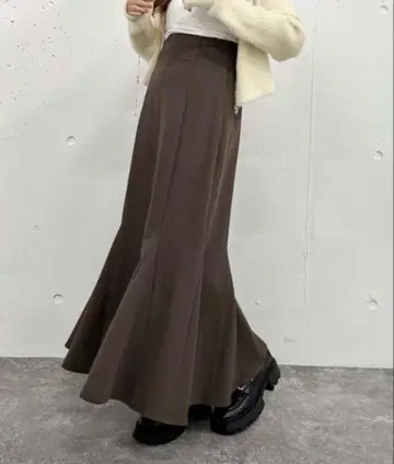 archives 밴드 포함 머메이드 스커트 브라운