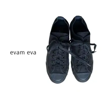 evam eva 블랙 스니커즈