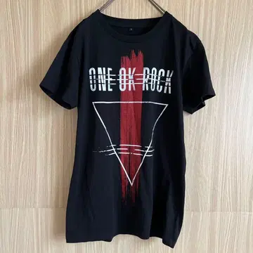 ONE OK ROCK 티셔츠 구제 의류 프린트 반팔 블랙 S