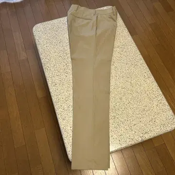 베이지 슬랙스 허리 76cm 스트레이트 밑단