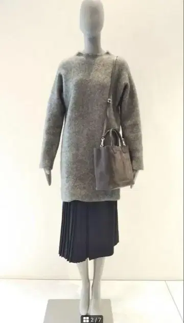 미사용 띠어리 튜닉 드레스 한겨울 보아 원피스 S