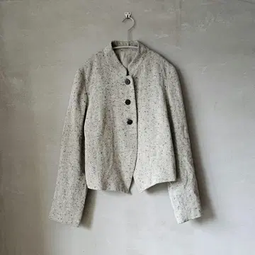 vintage 헤링본 숏 자켓