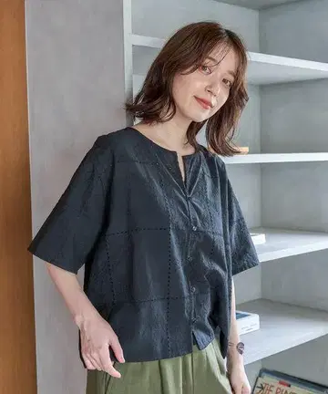 스튜디오 클립 패치워크 셔츠