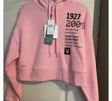 Lacoste x Minecraft 후드티 34 S~M 사이즈 핑크