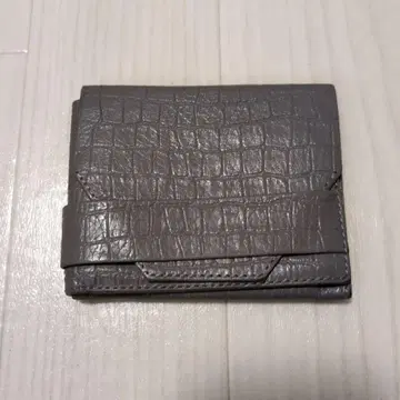 치.와타 스몰 지갑 그레이