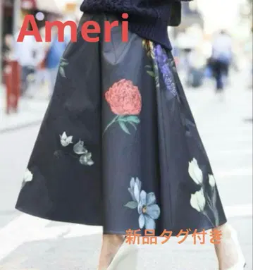 Ameri 플라워 프린트 플레어 스커트 택 포함 새상품