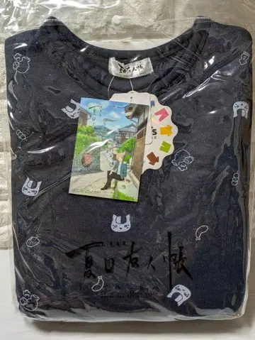 나츠메 우인장 맨투맨 상하의 세트 냥코 선생님 네이비