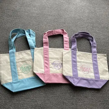 TRADER JOE'S 미니 토트백 트레조 인기 3색 세트