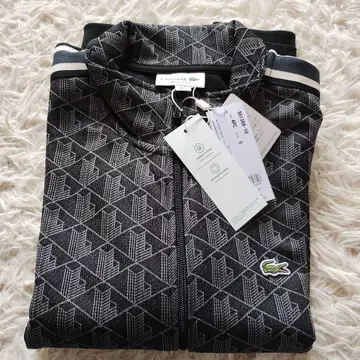 [미사용 새상품] LACOSTE 모노그램 자카드 트랙 자켓 L
