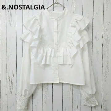 &.NOSTALGIA 노스탤지어 프릴 크롭 블라우스 ZOZO 한정판
