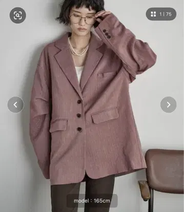 THE YOn 헤링본 턱 슬리브 테일러드 자켓