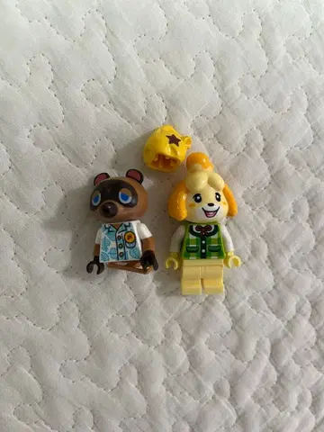 LEGO 모동숲 너굴과 여울 (부품이 부족합니다.)