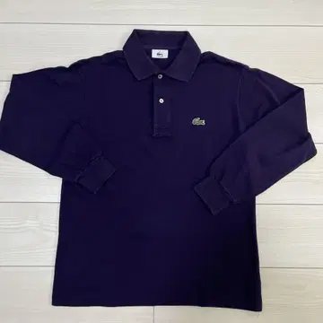 LACOSTE 퍼플 피케 셔츠 사이즈 3