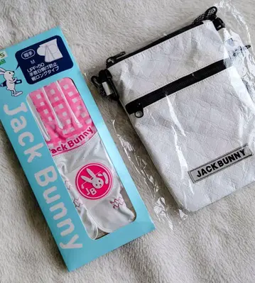 Jack Bunny 골프 그로브 잭 버니 사코슈 파우치 새상품 세트