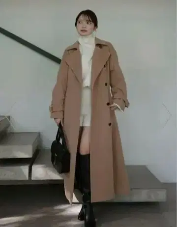 울 트렌치코트