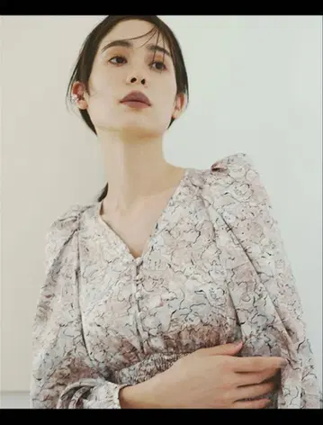 SNIDEL 자카드 프린트 원피스