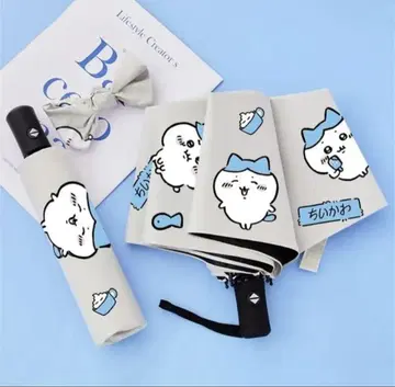 새상품 치이카와 하치와레 우천 겸용 접이식 우산 자동 개폐