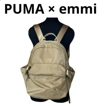 PUMA x emmi 콜라보 백팩 베이지 나일론 럭색