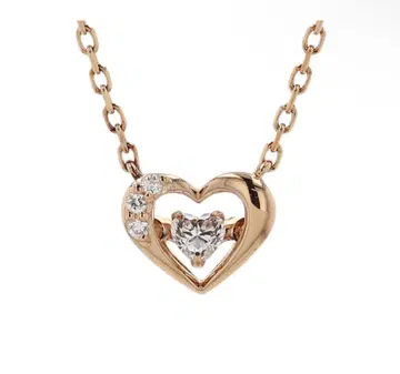 PINKY&DIANNE 하트 핑크 골드 지르코니아