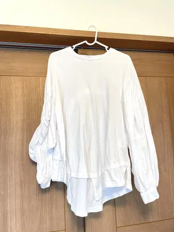 엔폴드 긴팔 t셔츠 38 여성용 가을 옷 화이트