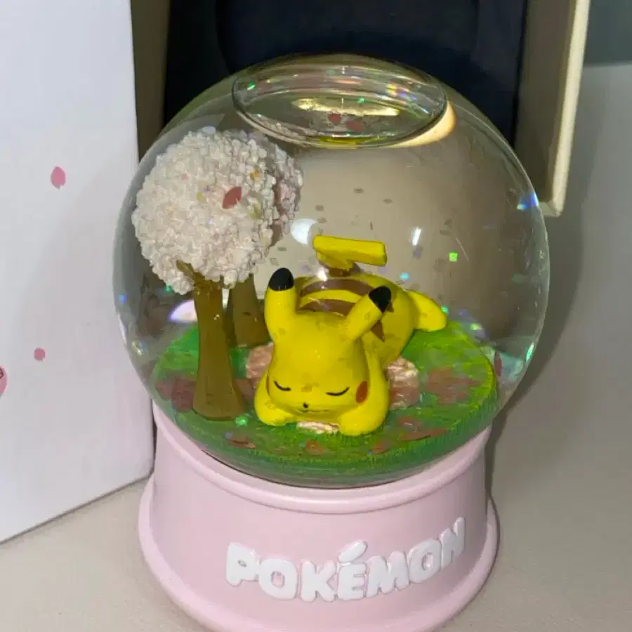 Lotteria Pokemon Snow Globe Cherry Blossom Edition