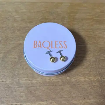 BAQLESS 골드 공 모양 스터드 귀걸이