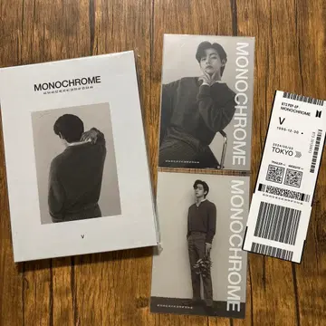 BTS 태태 V MONOCHROME 엽서북 프린트 포토